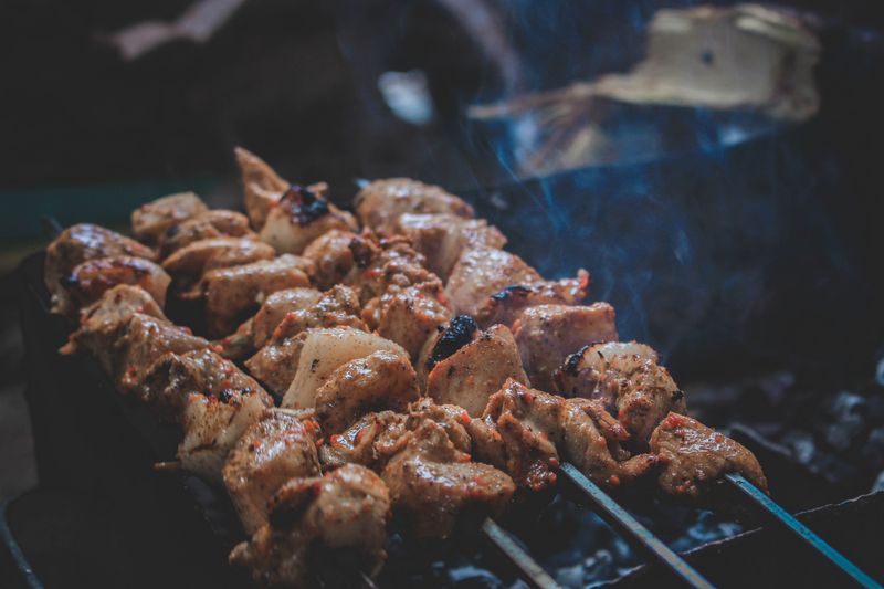 Gyros vom Grillspieß